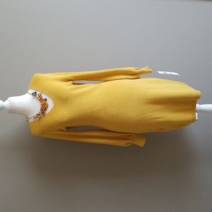 Mustard lightweight sweater dress